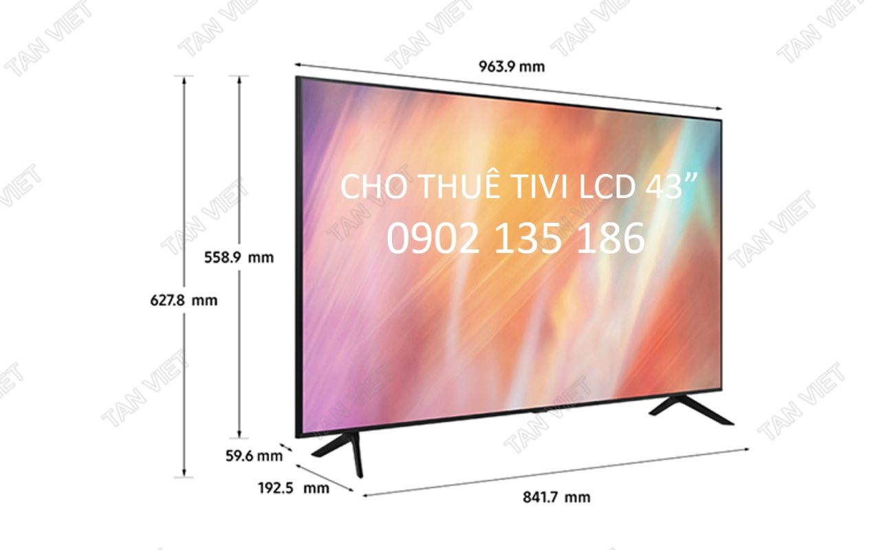 Cho thuê tivi LCD 43 inch samsung tại triển lãm