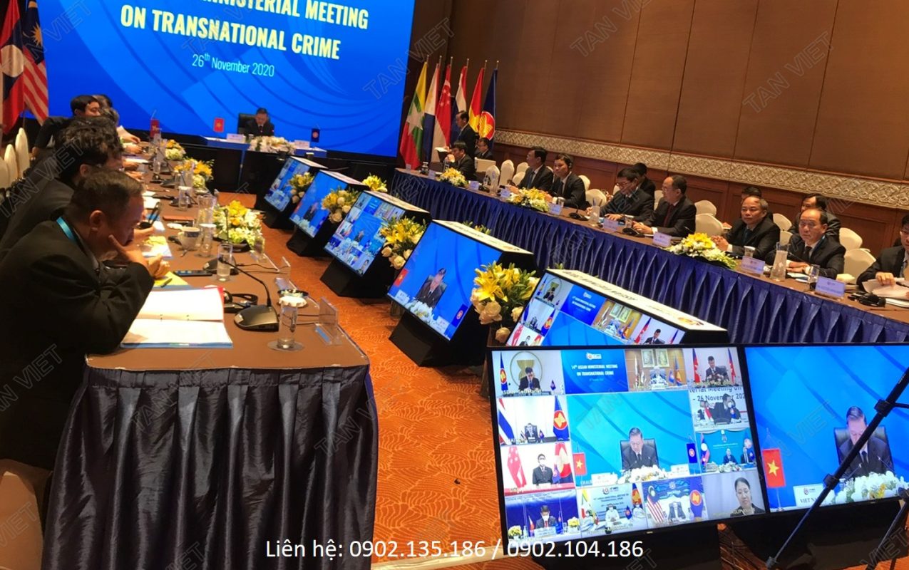 Tân Việt cho thuê Tivi tại hội nghị trực tuyến Asean 2020