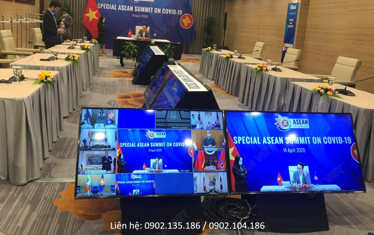 Tivi Tân Việt trong hội nghị trực tuyến Asean về Covid 19