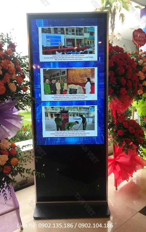 Standee điện tử cho thuê bởi Tân Việt media