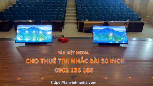 Thuê tivi nhắc lời 50 inch tại cung thiếu nhi 05.09.2024 chất lượng, giá rẻ.