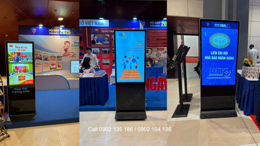 Dịch vụ cho thuê standee điện tử, màn hình quảng cáo chân đứng 43", 49", 55" , 65" đẹp, đồng bộ, chất lượng, giá rẻ