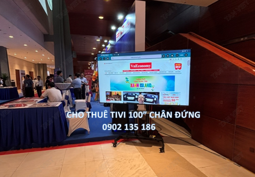 Dịch vụ cho thuê Tivi 100 inch tại hội báo toàn quốc 2025